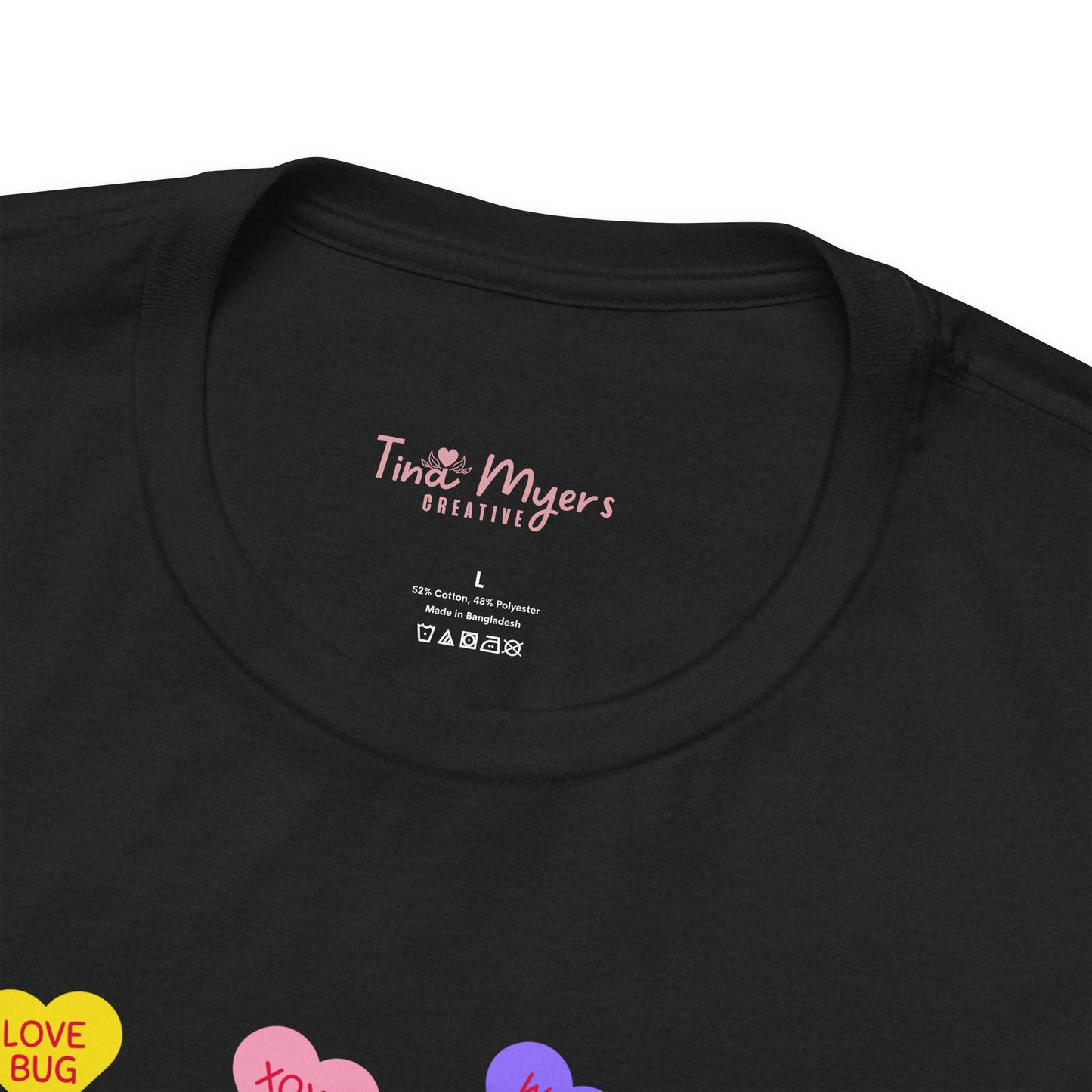Sweet Heart Valentine Pattern T-Shirt, Shirt, Top, Tee - Unisex Jersey Short Sleeve Shirt for All Ages and Genders