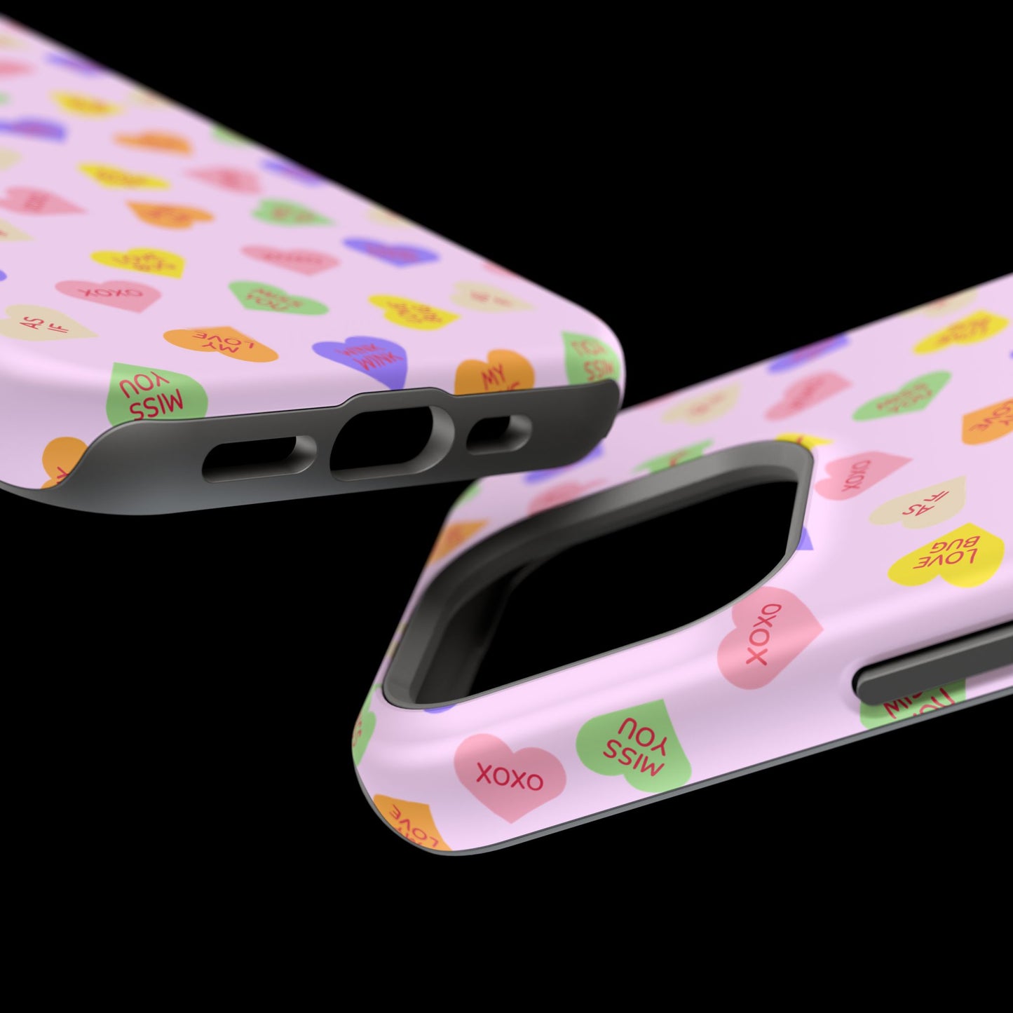 Sweet Candy Hearts, MagSafe Magnetic Tough Cases, iPhone 16 pro max case, Phone Accessories, Valentine's Day, Protective Phone Covers