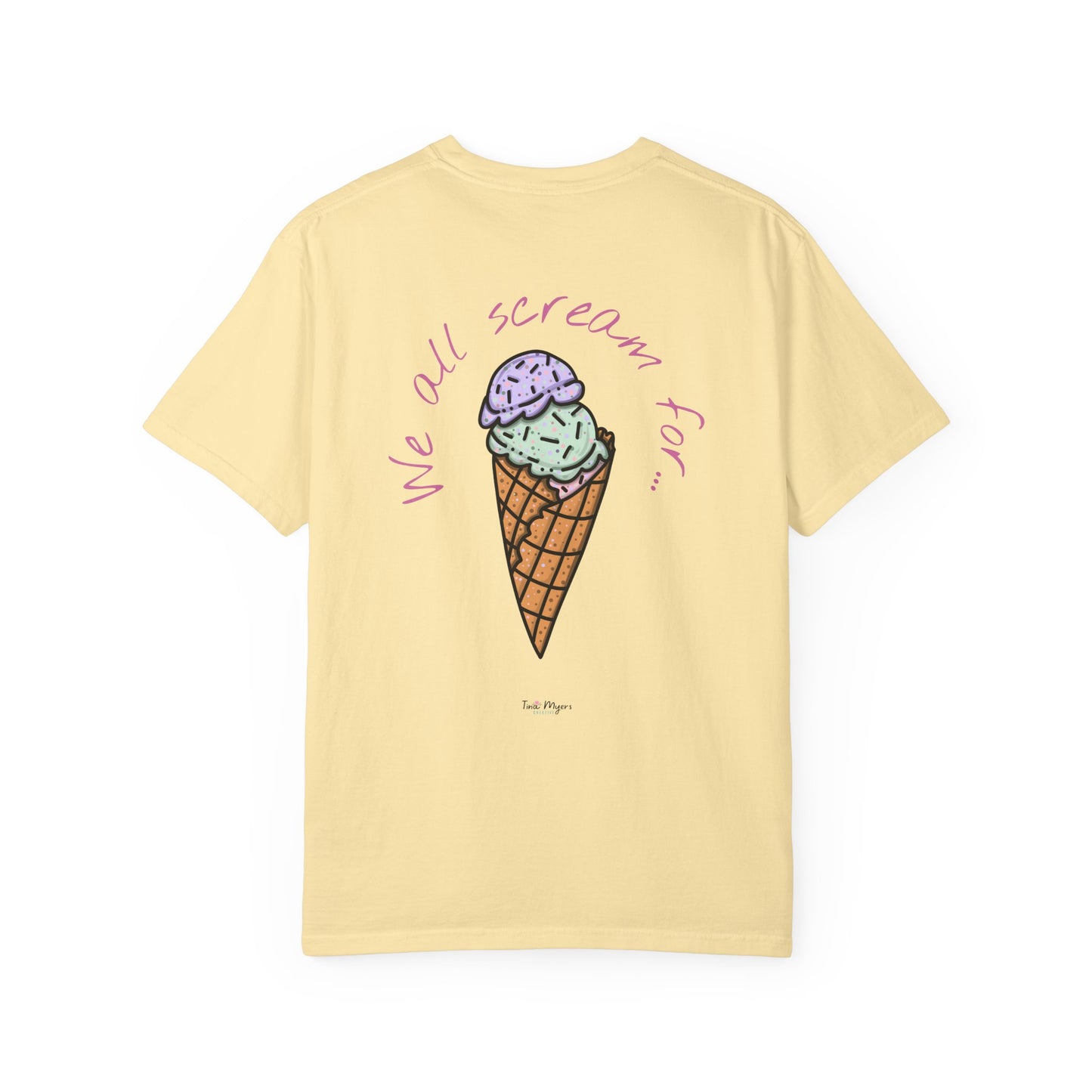 Ice Cream Lover Unisex Tee, Graphic T-shirt, Dessert Tshirt Gift, Summer Shirt, Foodie Top