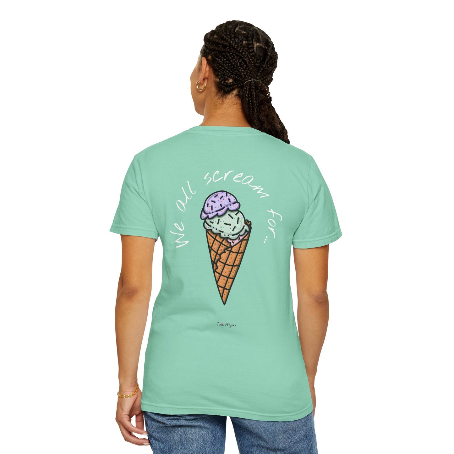 Ice Cream Lover Unisex Tee, Graphic T-shirt, Dessert Tshirt Gift, Summer Shirt, Foodie Top