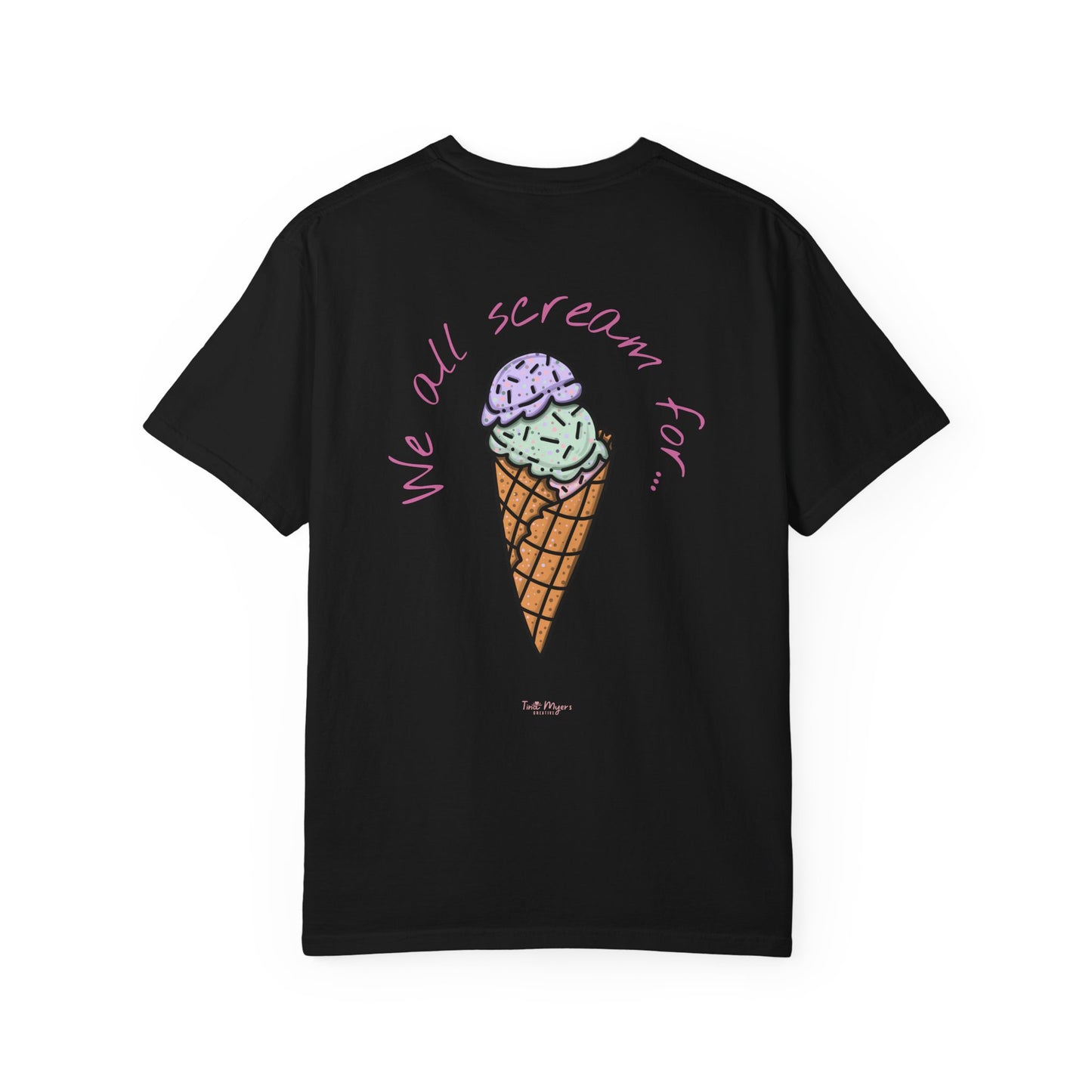 Ice Cream Lover Unisex Tee, Graphic T-shirt, Dessert Tshirt Gift, Summer Shirt, Foodie Top