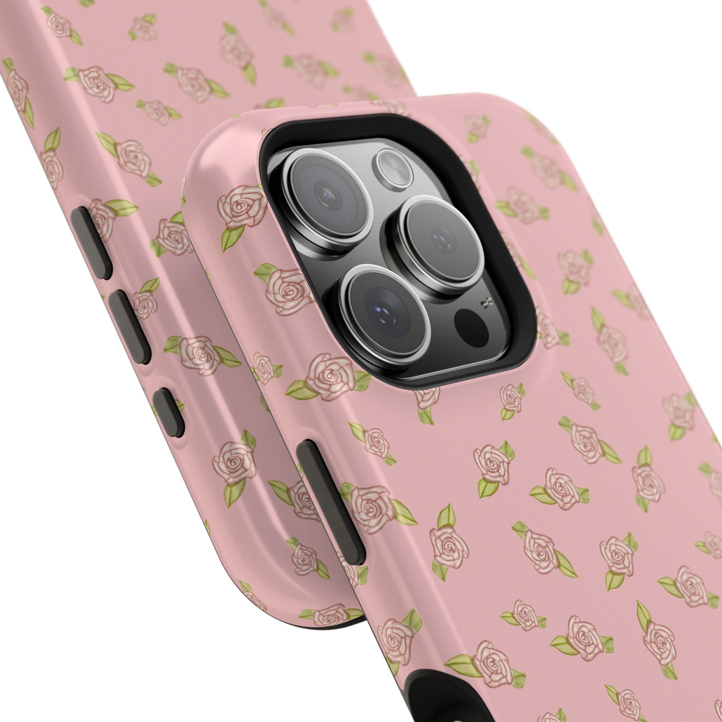 Petal Pink Coquette Pink Rosettes, MagSafe Magnetic Tough Cases, Phone Accessories, Unique Gifts, Protective Phone Covers, Floral Design