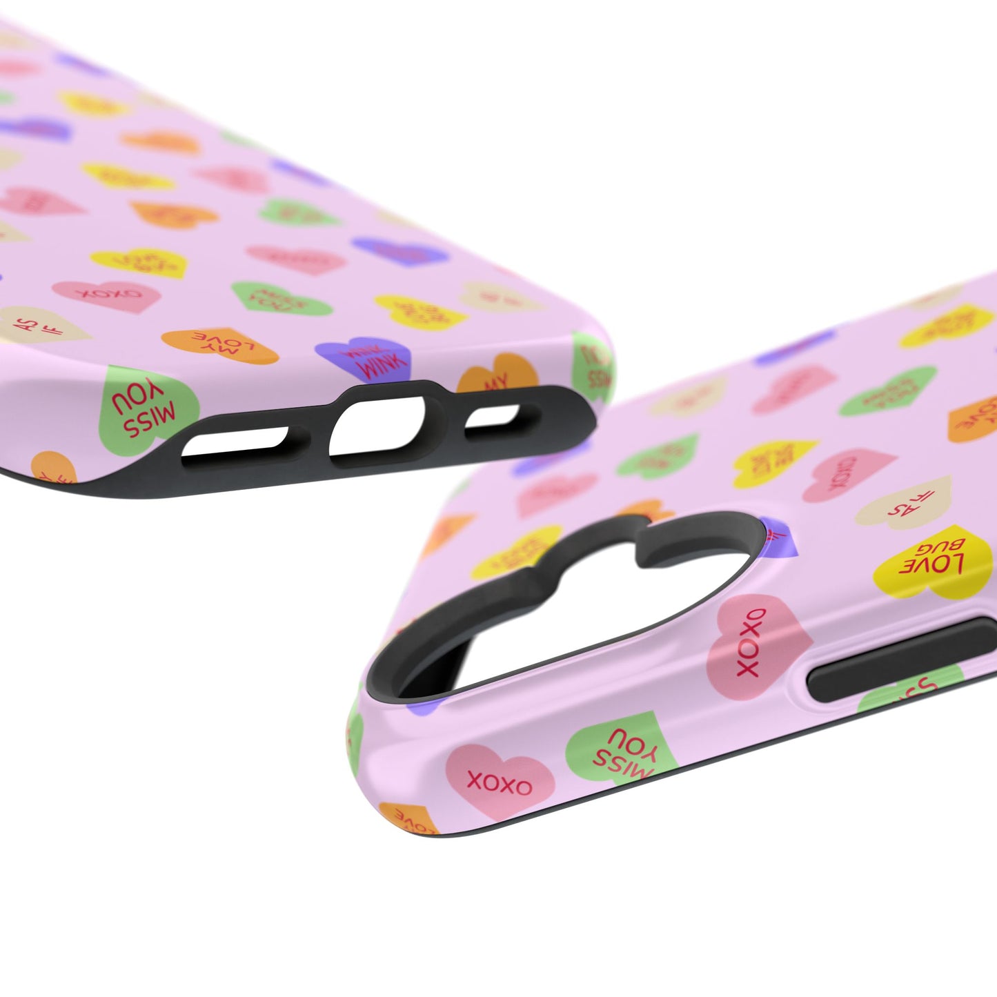 Sweet Candy Hearts, MagSafe Magnetic Tough Cases, iPhone 16 pro max case, Phone Accessories, Valentine's Day, Protective Phone Covers