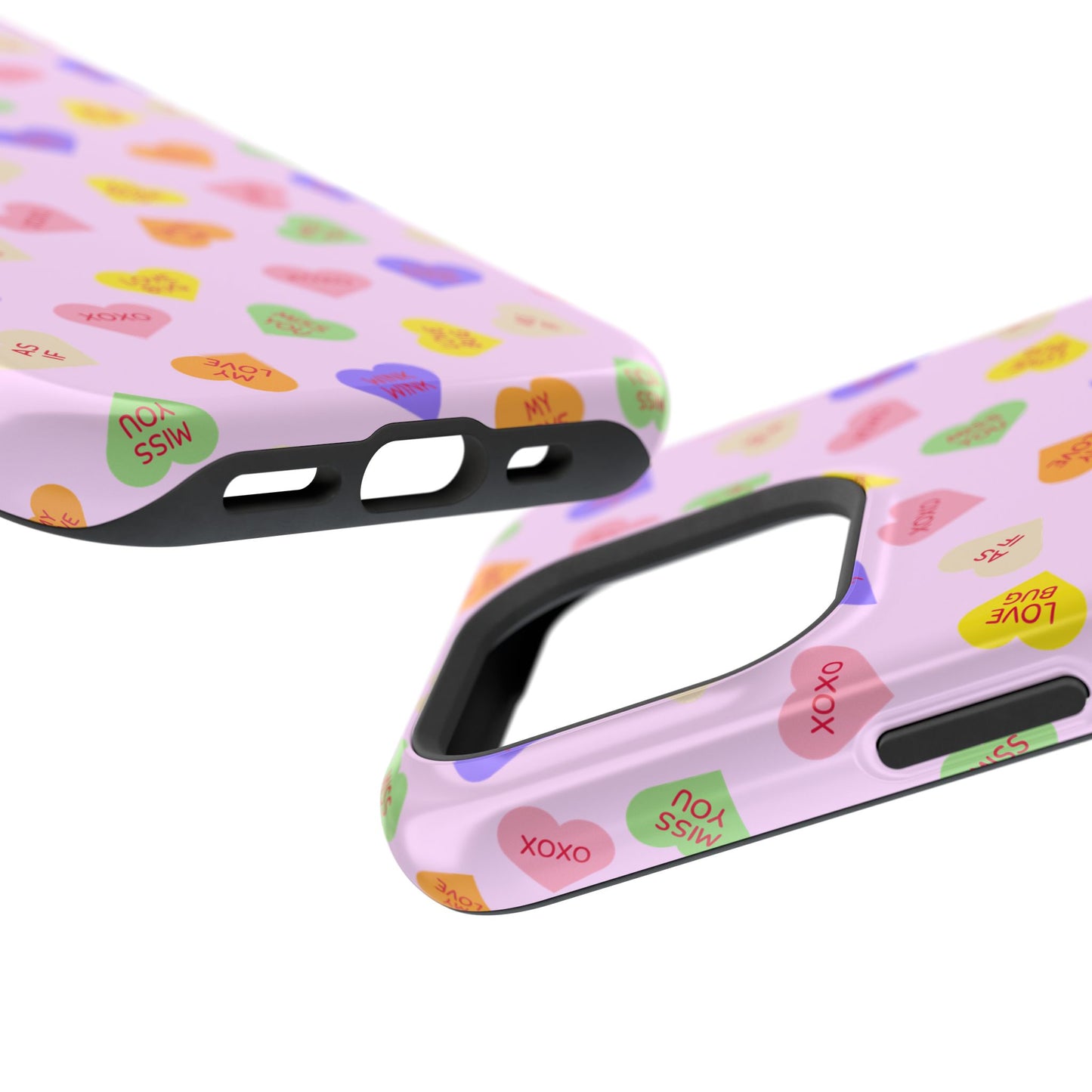 Sweet Candy Hearts, MagSafe Magnetic Tough Cases, iPhone 16 pro max case, Phone Accessories, Valentine's Day, Protective Phone Covers
