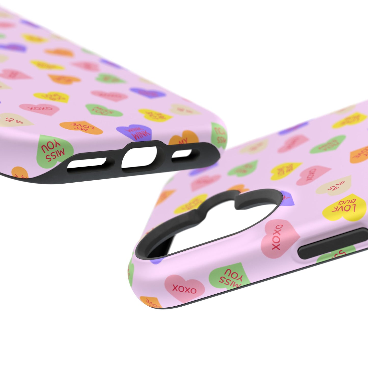 Sweet Candy Hearts, MagSafe Magnetic Tough Cases, iPhone 16 pro max case, Phone Accessories, Valentine's Day, Protective Phone Covers