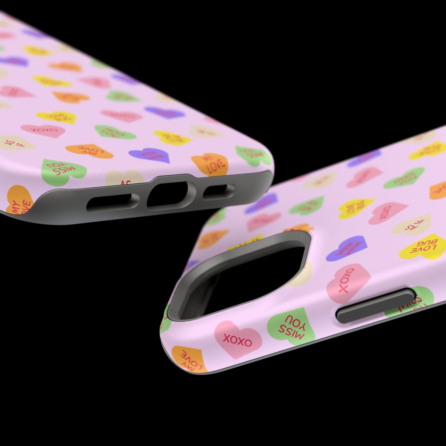 Sweet Candy Hearts, MagSafe Magnetic Tough Cases, iPhone 16 pro max case, Phone Accessories, Valentine's Day, Protective Phone Covers