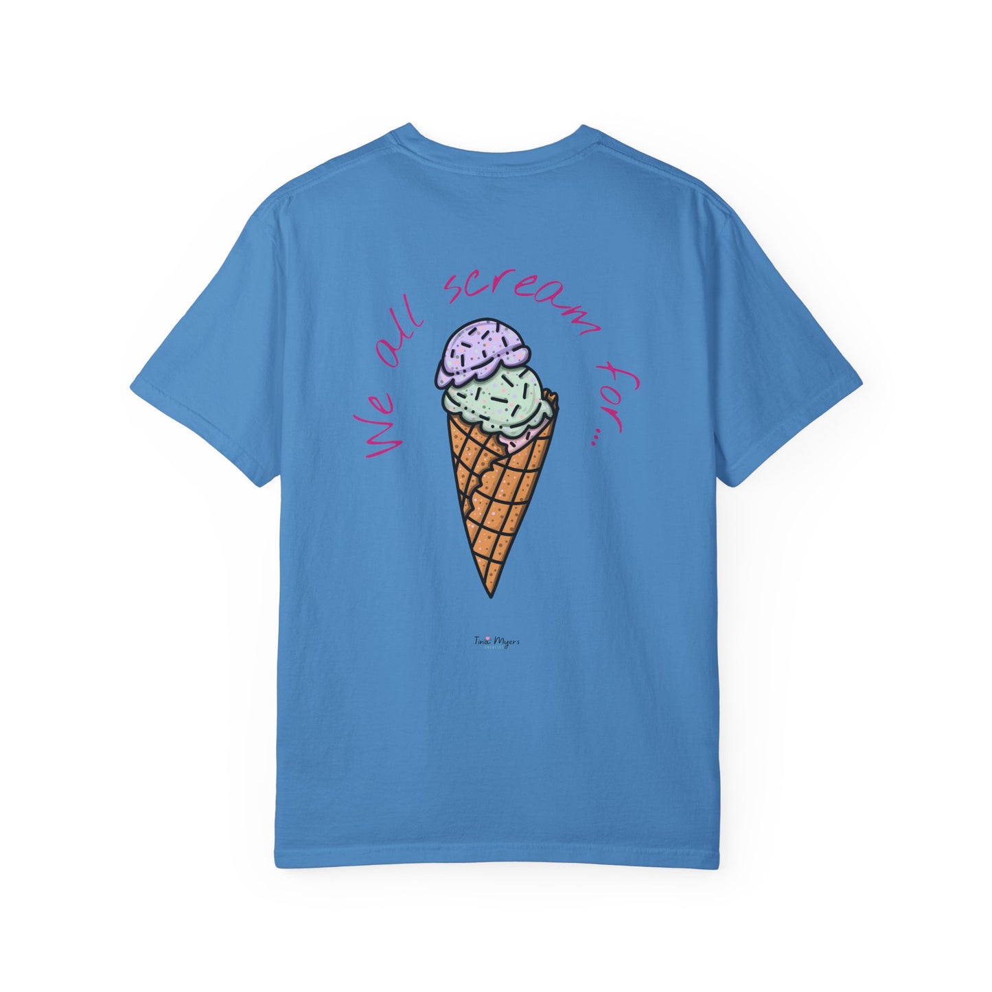 Ice Cream Lover Unisex Tee, Graphic T-shirt, Dessert Tshirt Gift, Summer Shirt, Foodie Top