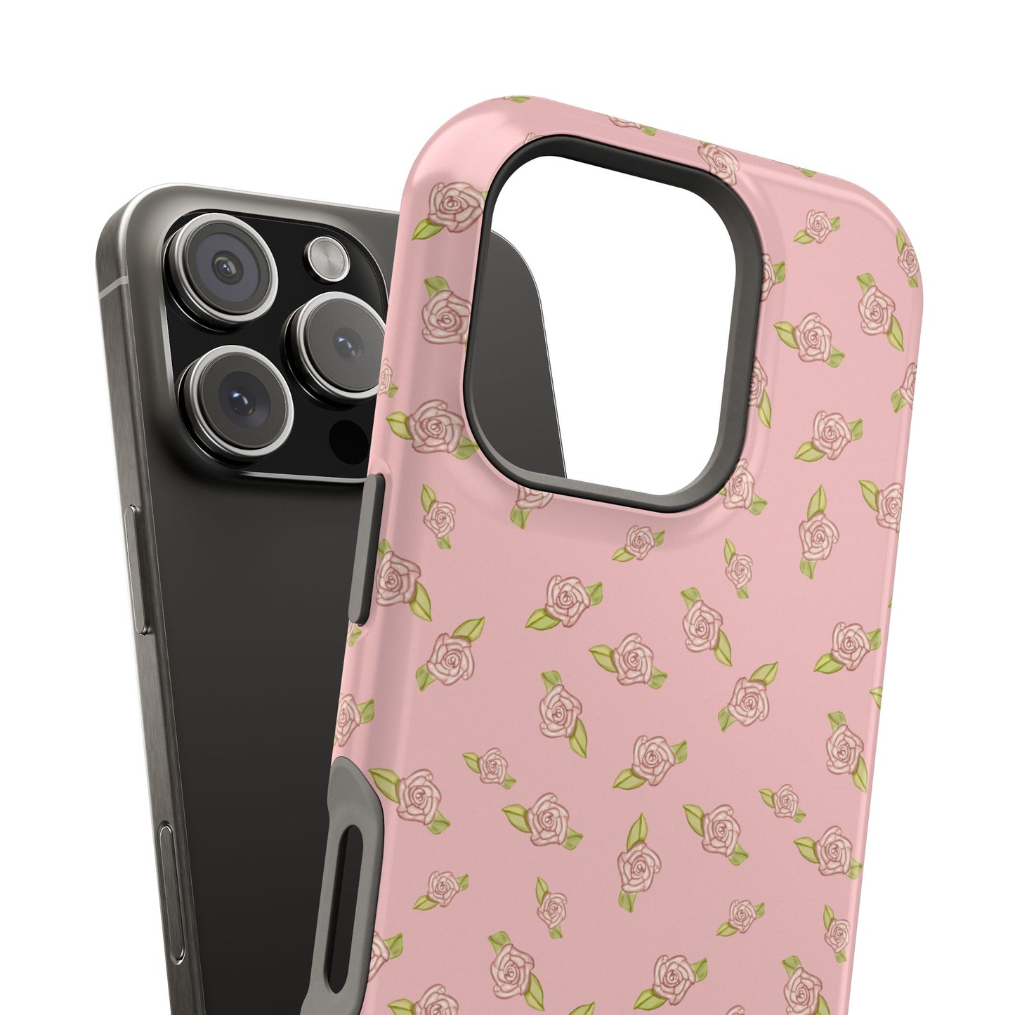 Petal Pink Coquette Pink Rosettes, MagSafe Magnetic Tough Cases, Phone Accessories, Unique Gifts, Protective Phone Covers, Floral Design