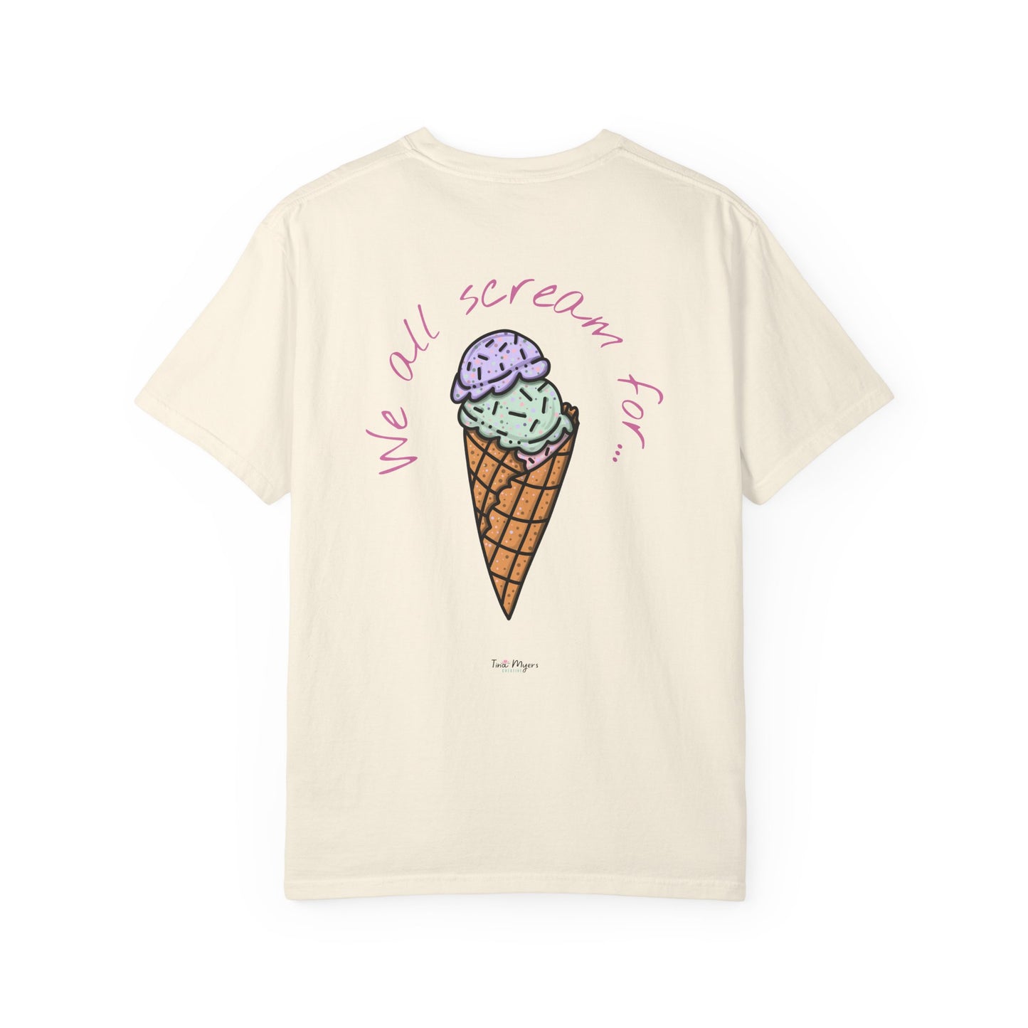 Ice Cream Lover Unisex Tee, Graphic T-shirt, Dessert Tshirt Gift, Summer Shirt, Foodie Top