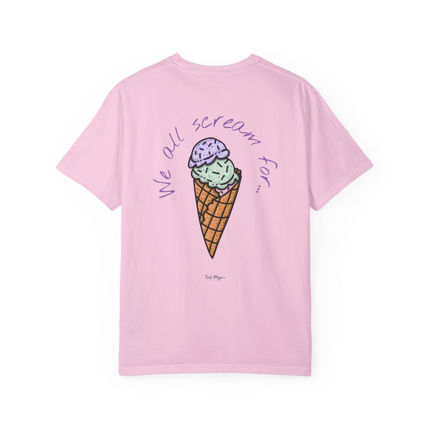Ice Cream Lover Unisex Tee, Graphic T-shirt, Dessert Tshirt Gift, Summer Shirt, Foodie Top