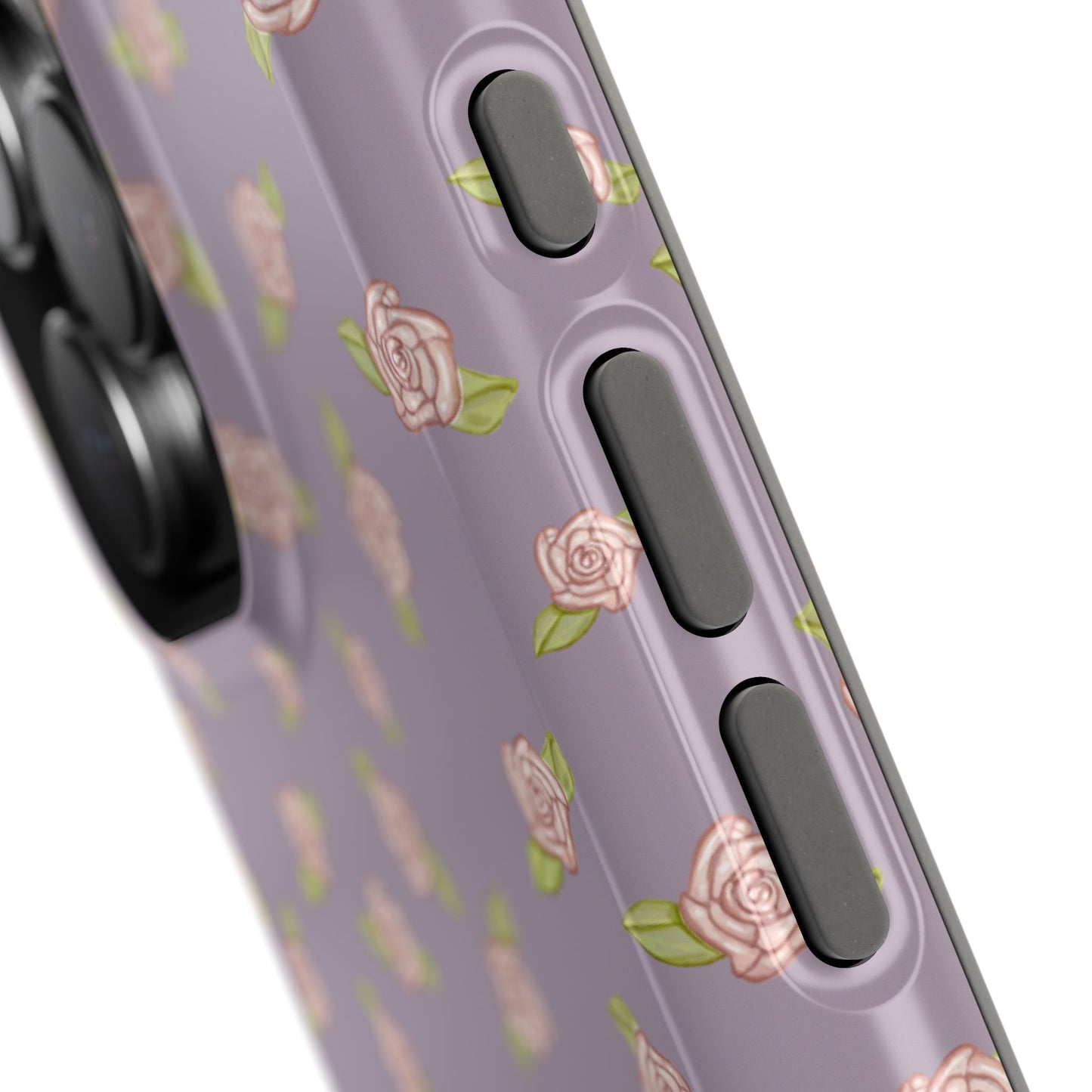 Candy Purple Coquette Pink Rosettes, MagSafe Magnetic Tough Cases, Phone Accessories, Unique Gifts, Protective Phone Covers, Floral Design