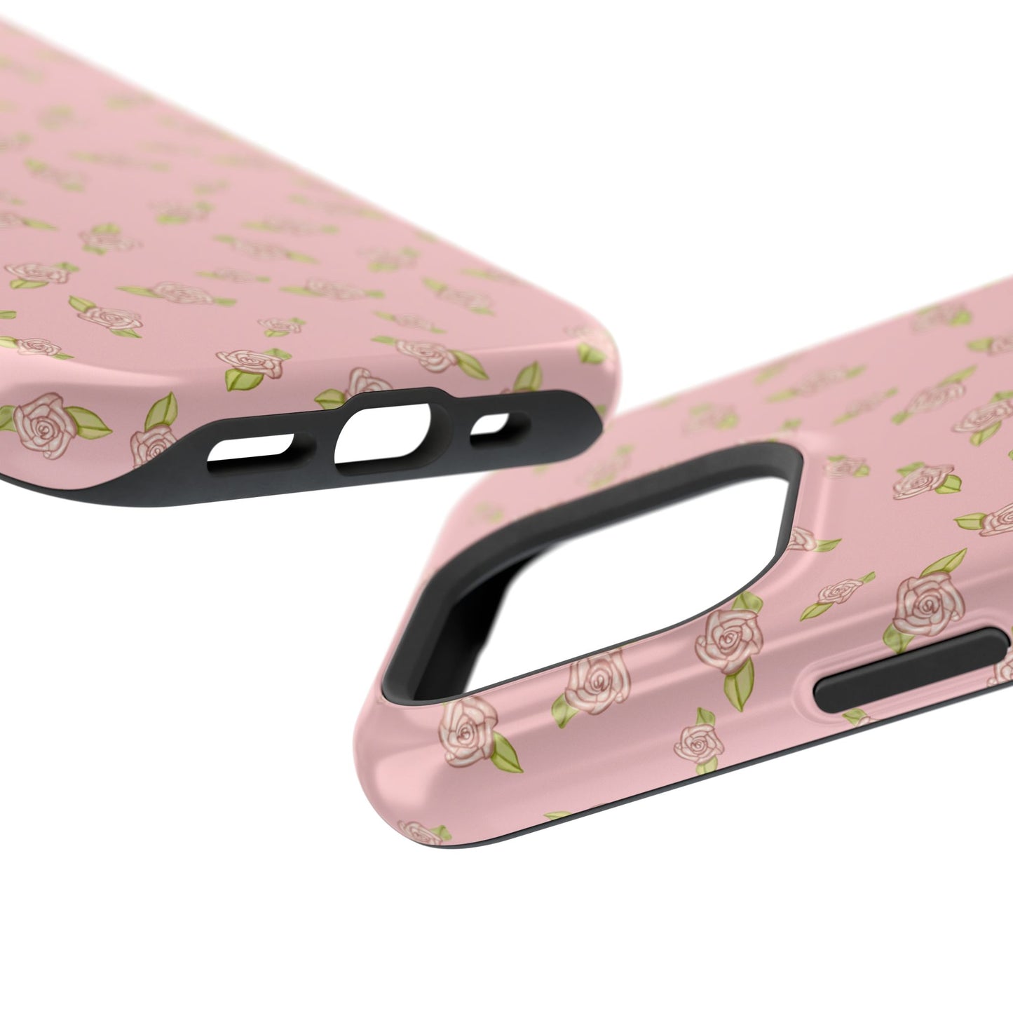 Petal Pink Coquette Pink Rosettes, MagSafe Magnetic Tough Cases, Phone Accessories, Unique Gifts, Protective Phone Covers, Floral Design