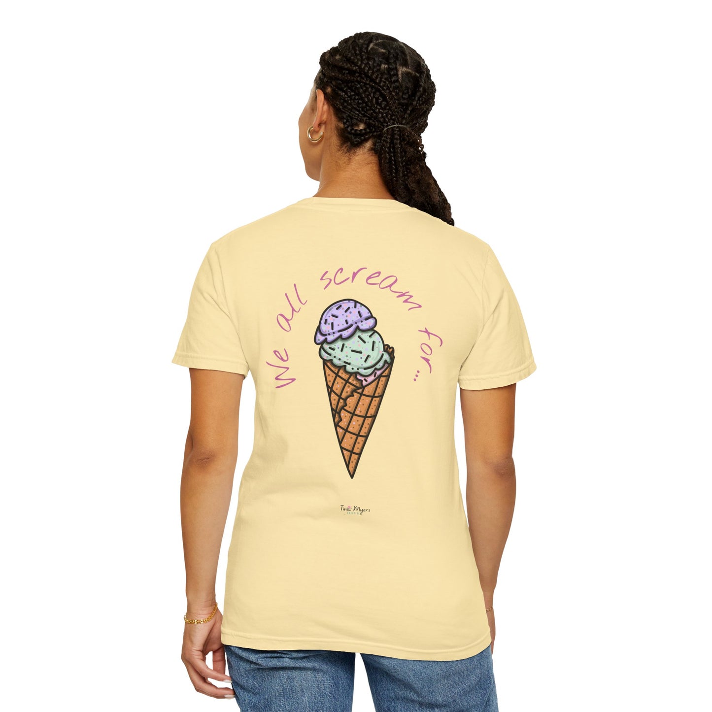 Ice Cream Lover Unisex Tee, Graphic T-shirt, Dessert Tshirt Gift, Summer Shirt, Foodie Top
