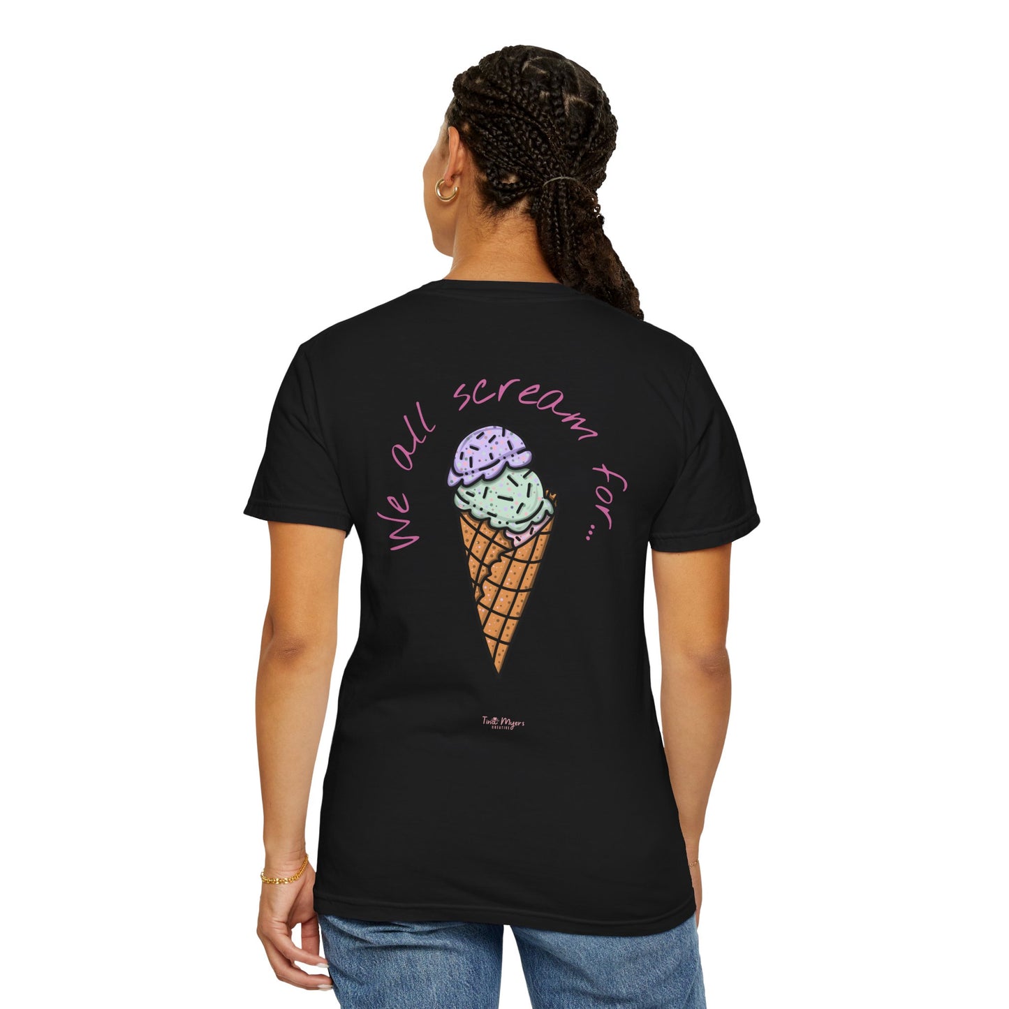 Ice Cream Lover Unisex Tee, Graphic T-shirt, Dessert Tshirt Gift, Summer Shirt, Foodie Top