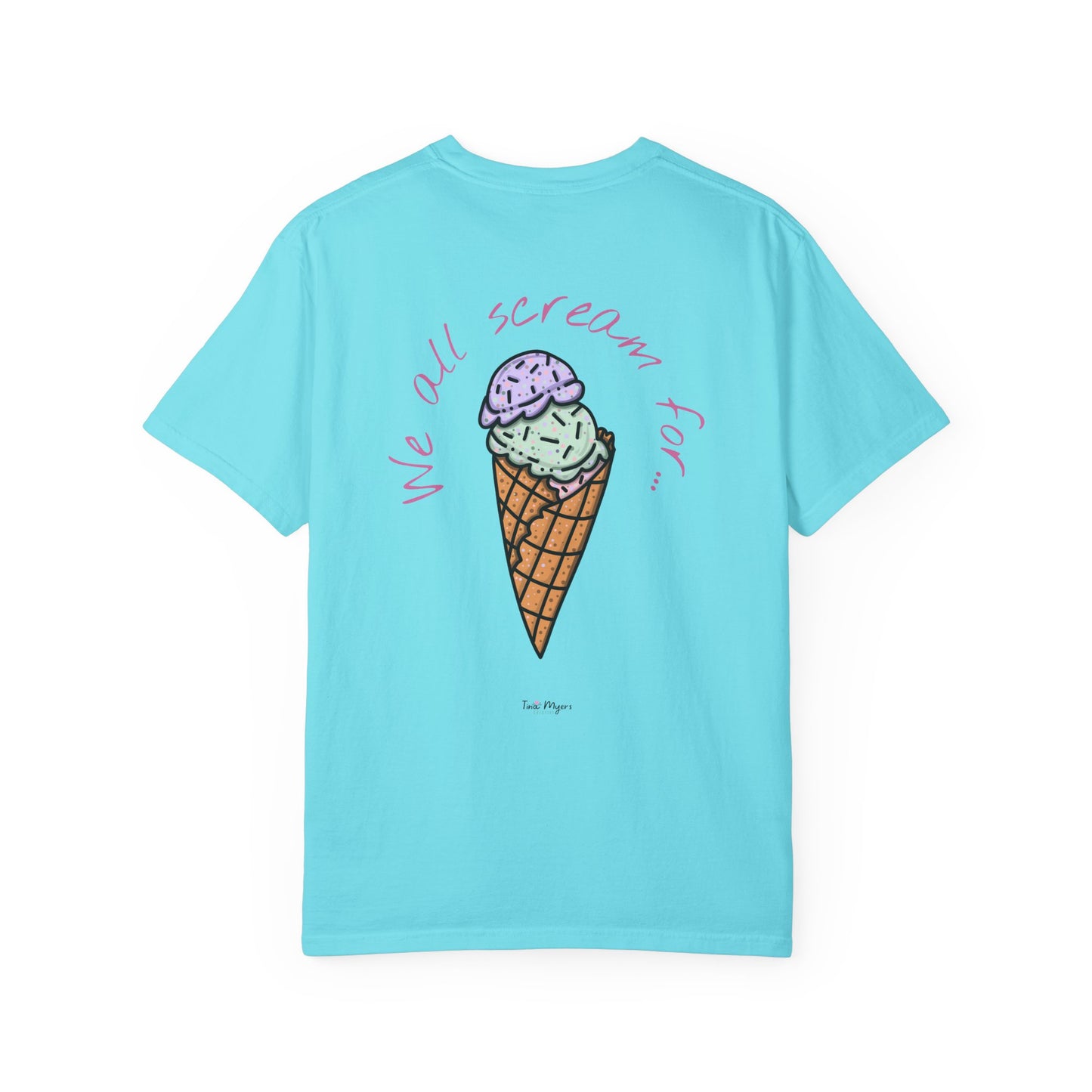 Ice Cream Lover Unisex Tee, Graphic T-shirt, Dessert Tshirt Gift, Summer Shirt, Foodie Top