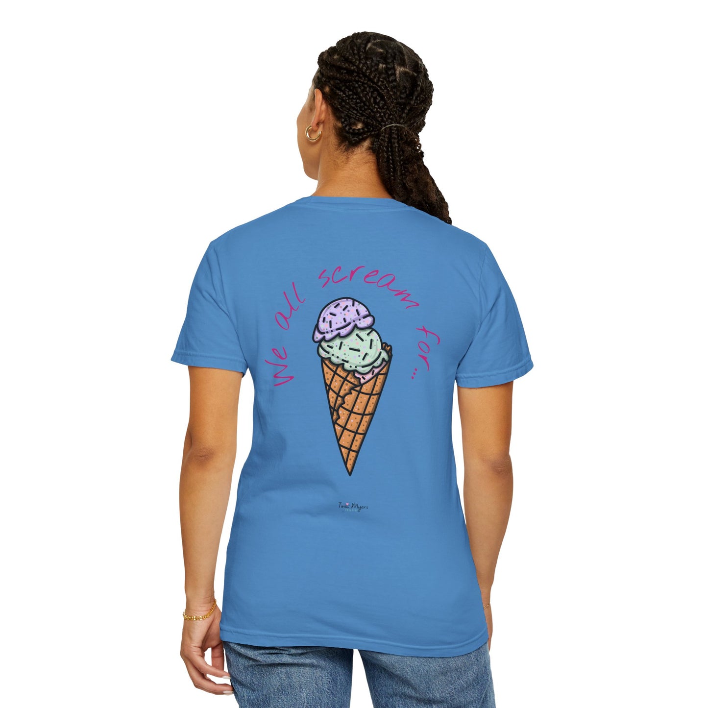 Ice Cream Lover Unisex Tee, Graphic T-shirt, Dessert Tshirt Gift, Summer Shirt, Foodie Top