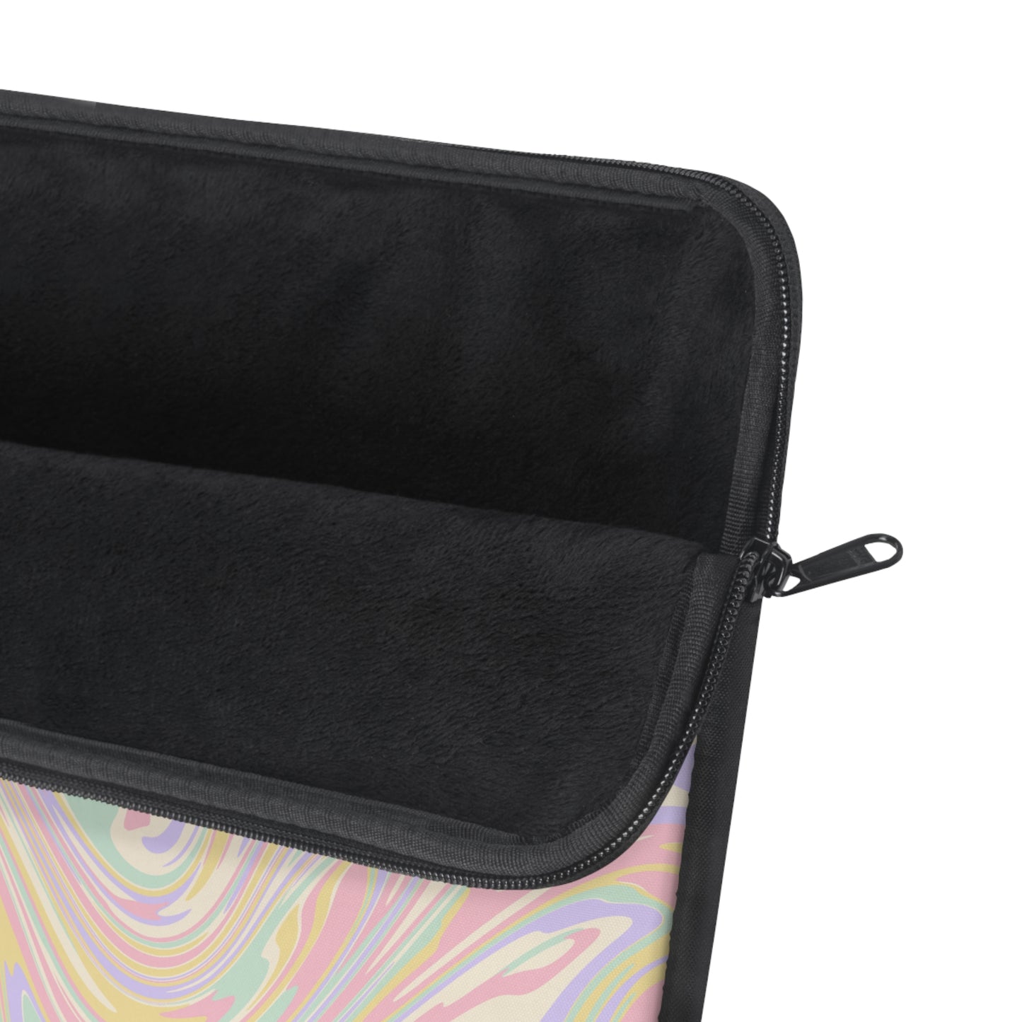 Pastel Swirl Pattern Laptop Sleeve, Protective Computer Cover, Tech Accessories, Geometric Design Padded Case, Tablet Bag, Gift for Student