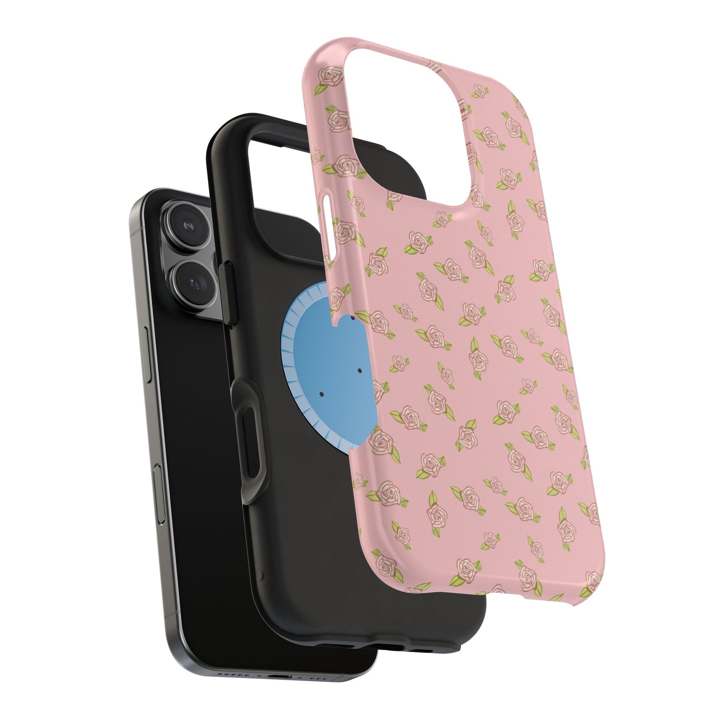 Petal Pink Coquette Pink Rosettes, MagSafe Magnetic Tough Cases, Phone Accessories, Unique Gifts, Protective Phone Covers, Floral Design