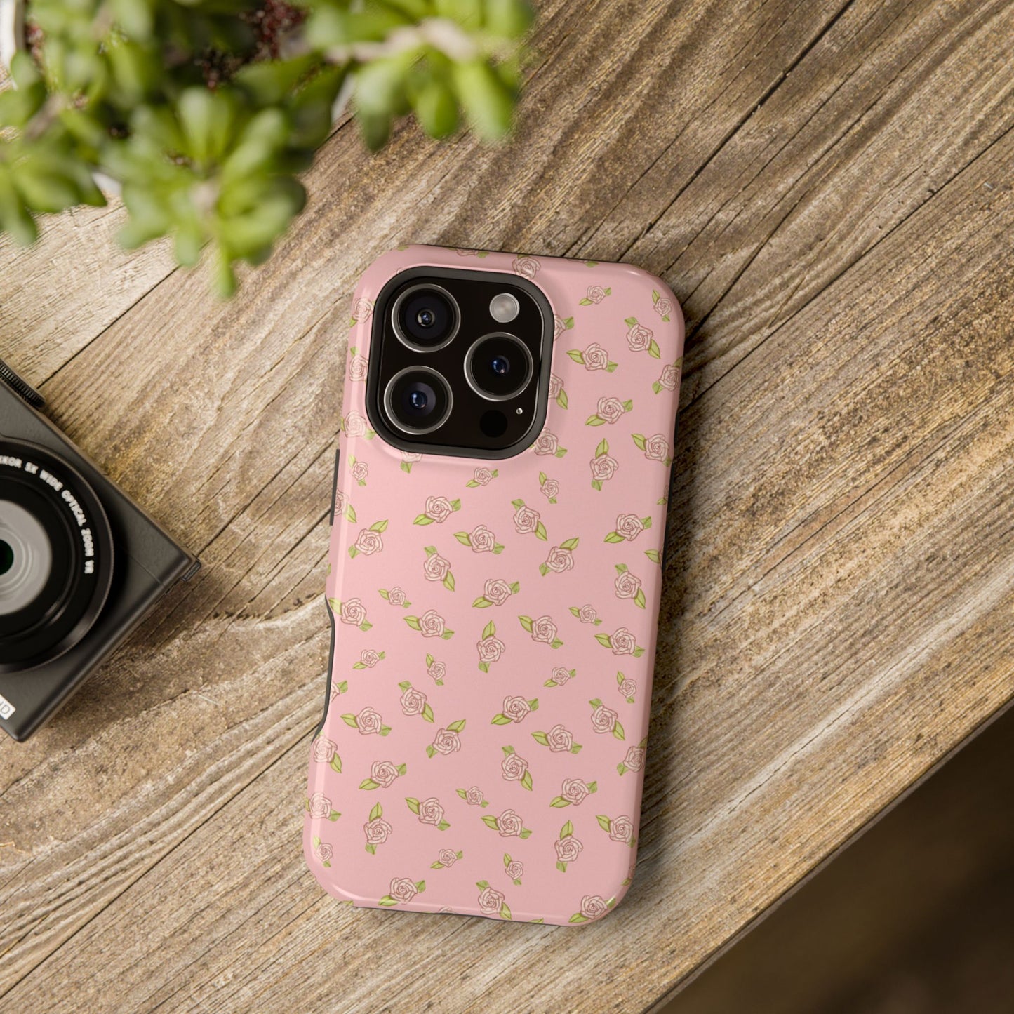 Petal Pink Coquette Pink Rosettes, MagSafe Magnetic Tough Cases, Phone Accessories, Unique Gifts, Protective Phone Covers, Floral Design