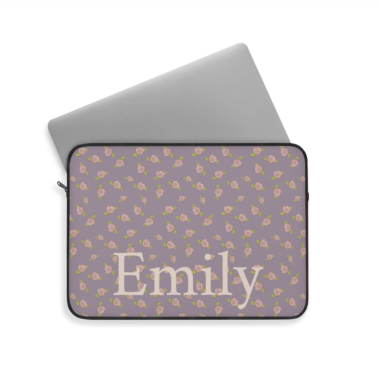 Candy Purple Coquette Pink Rosettes Laptop Sleeve, Protective Computer Cover, Tech Accessories, Tablet Bag, Padded Case