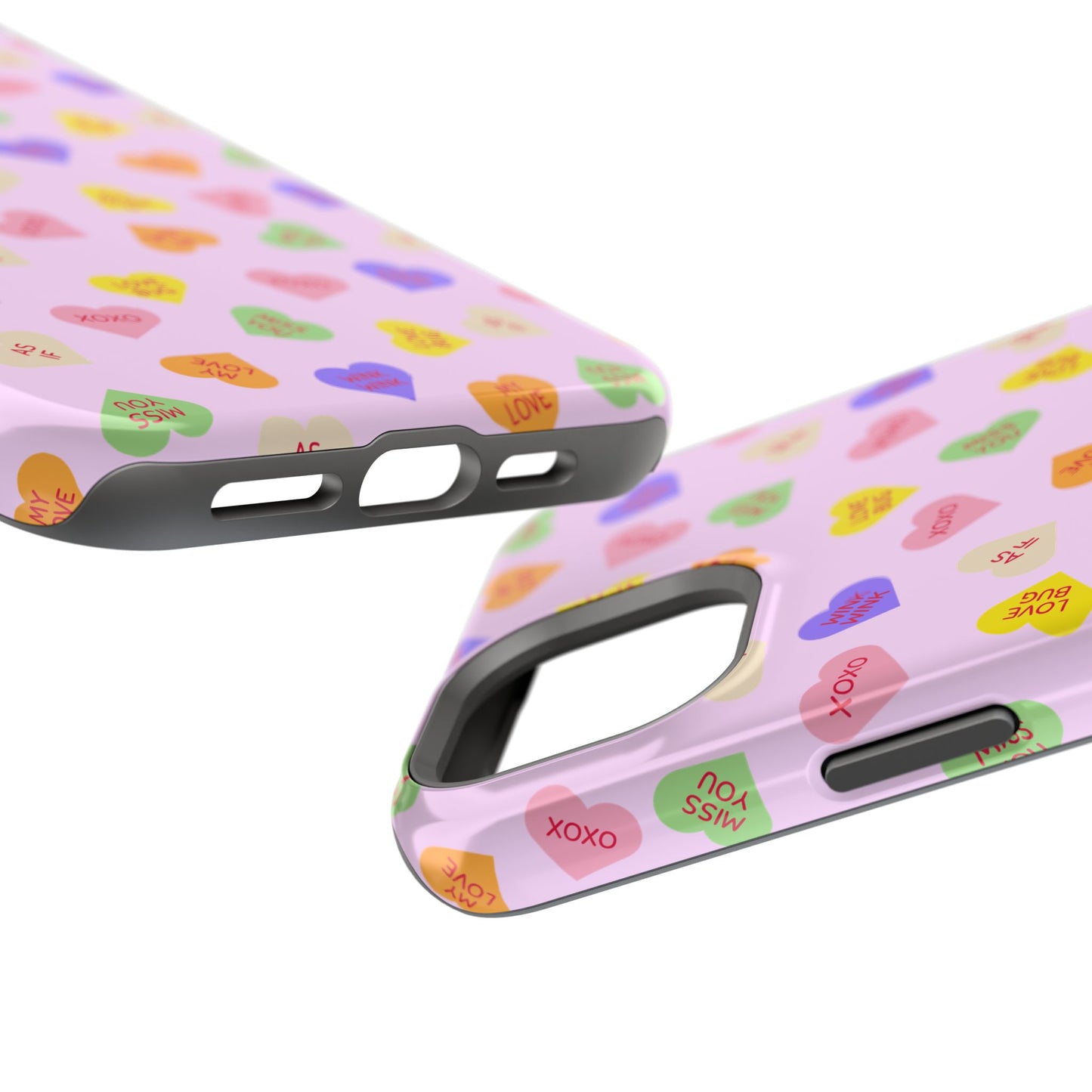 Sweet Candy Hearts, MagSafe Magnetic Tough Cases, iPhone 16 pro max case, Phone Accessories, Valentine's Day, Protective Phone Covers