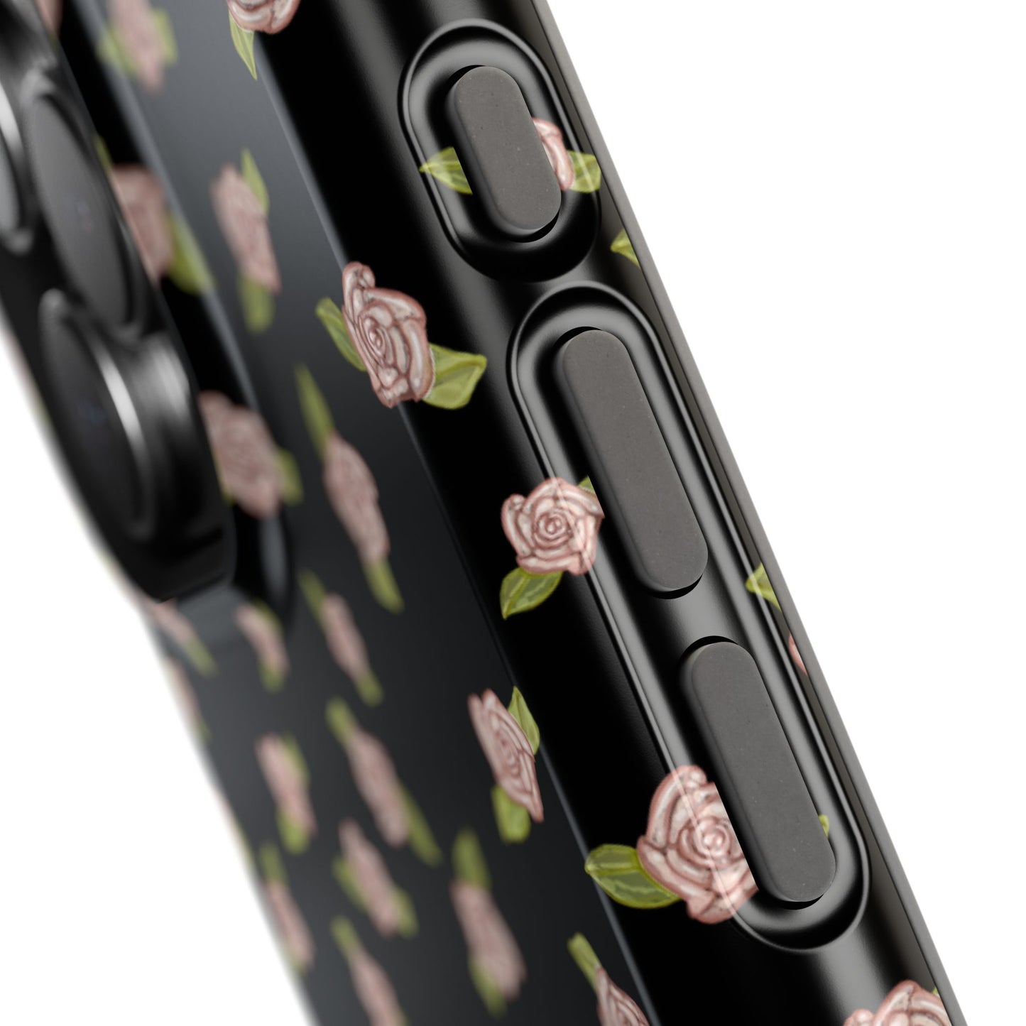 Black Coquette Pink Rosettes, Magnetic Tough Cases, Phone Accessories, Unique Gifts, Protective Phone Covers, Floral Design