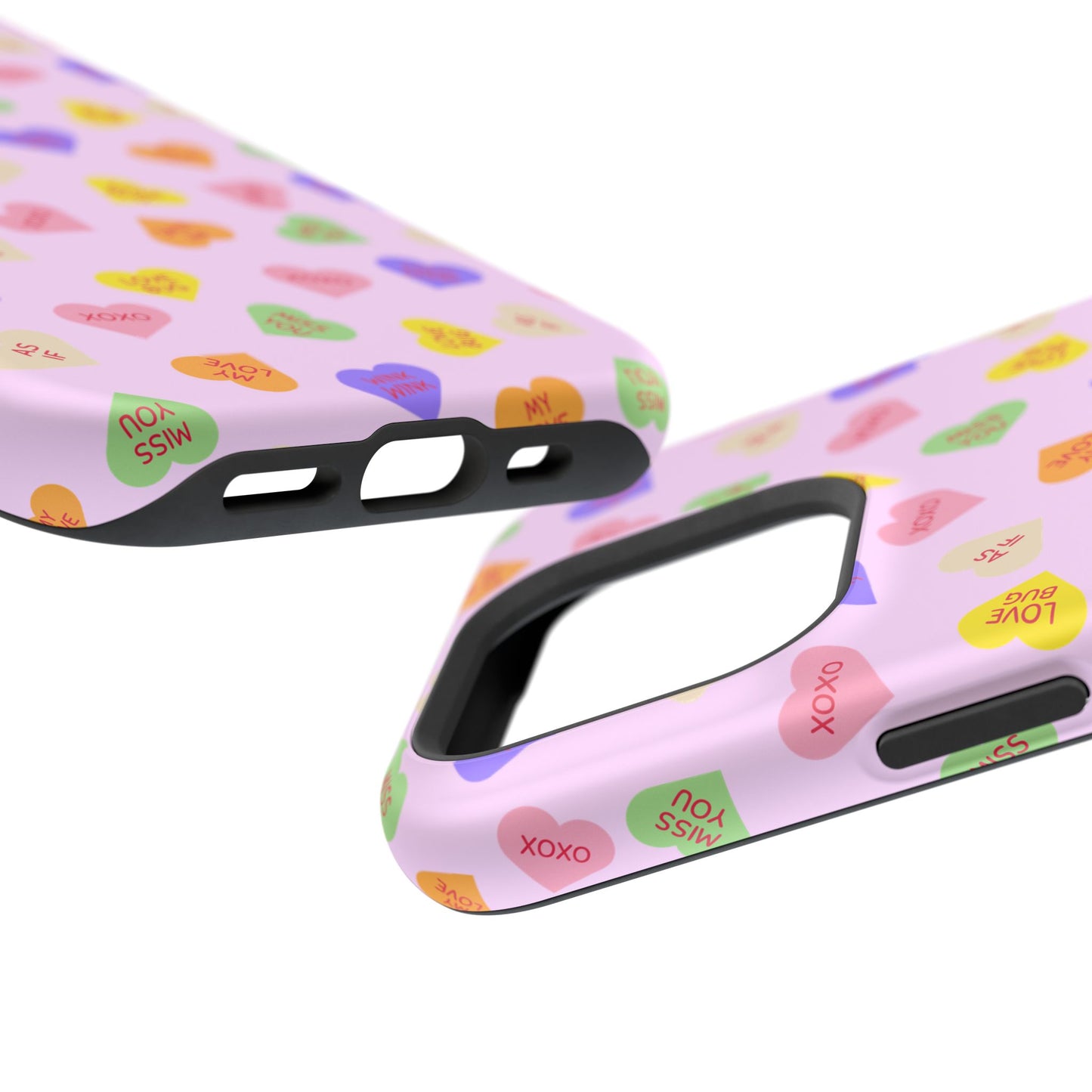 Sweet Candy Hearts, MagSafe Magnetic Tough Cases, iPhone 16 pro max case, Phone Accessories, Valentine's Day, Protective Phone Covers