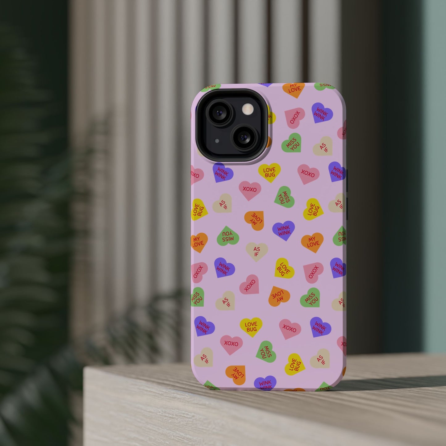 Sweet Candy Hearts, MagSafe Magnetic Tough Cases, iPhone 16 pro max case, Phone Accessories, Valentine's Day, Protective Phone Covers