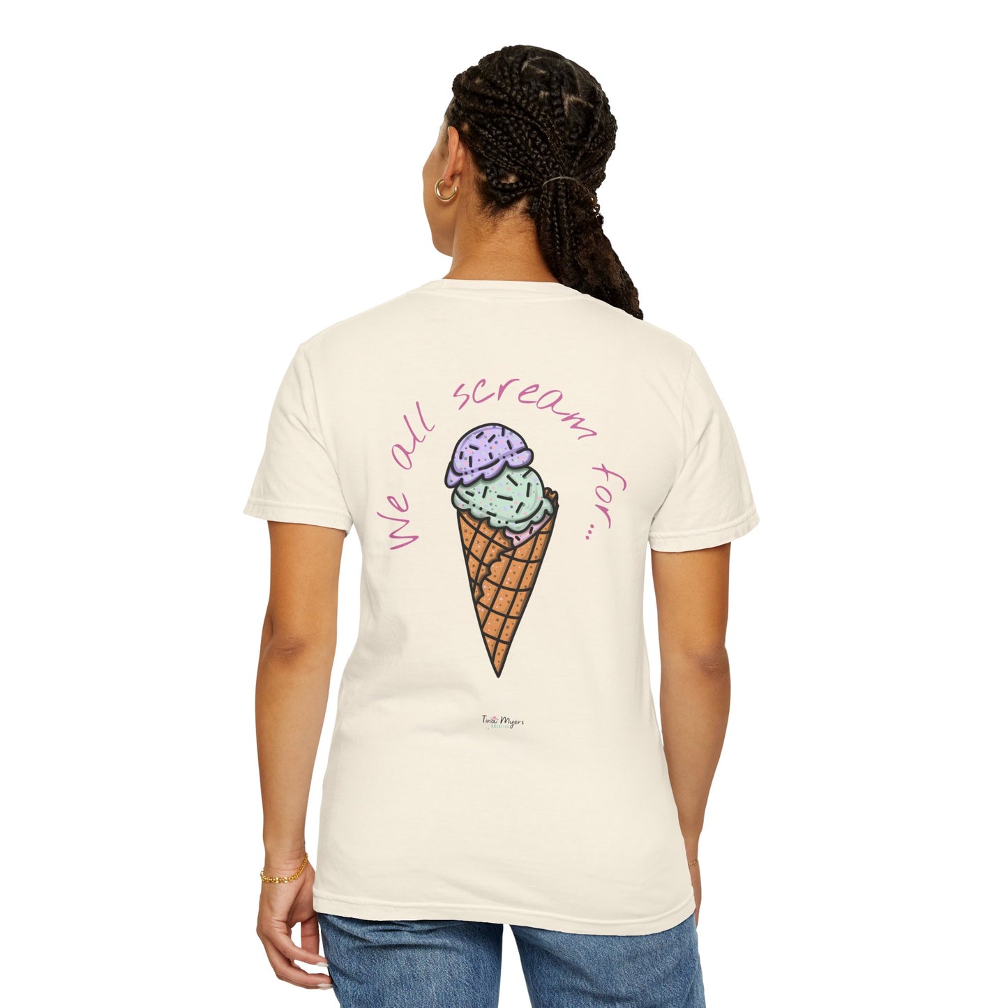 Ice Cream Lover Unisex Tee, Graphic T-shirt, Dessert Tshirt Gift, Summer Shirt, Foodie Top