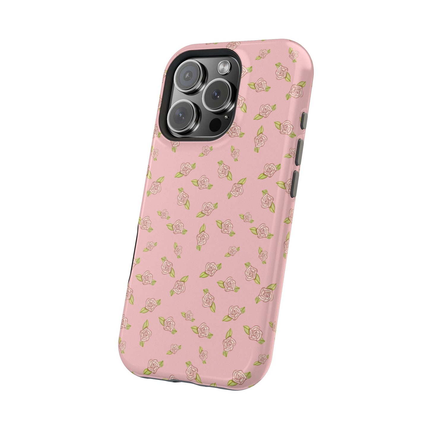 Petal Pink Coquette Pink Rosettes, MagSafe Magnetic Tough Cases, Phone Accessories, Unique Gifts, Protective Phone Covers, Floral Design