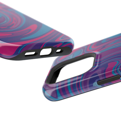 Blueberry Swirl, MagSafe Magnetic Tough Cases, iPhone 16 pro max case, Phone Accessories, Unique Gifts, Protective Phone Covers