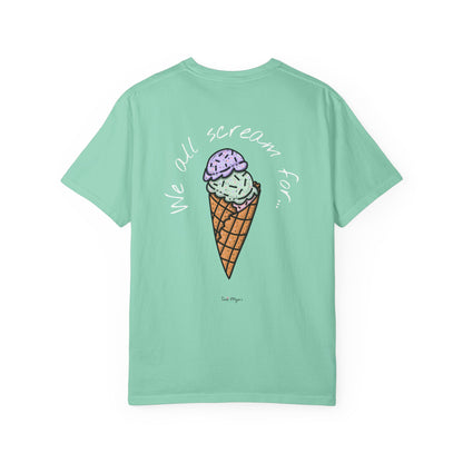 Ice Cream Lover Unisex Tee, Graphic T-shirt, Dessert Tshirt Gift, Summer Shirt, Foodie Top