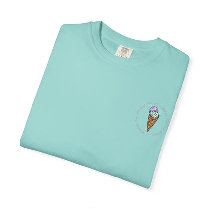 Ice Cream Lover Unisex Tee, Graphic T-shirt, Dessert Tshirt Gift, Summer Shirt, Foodie Top