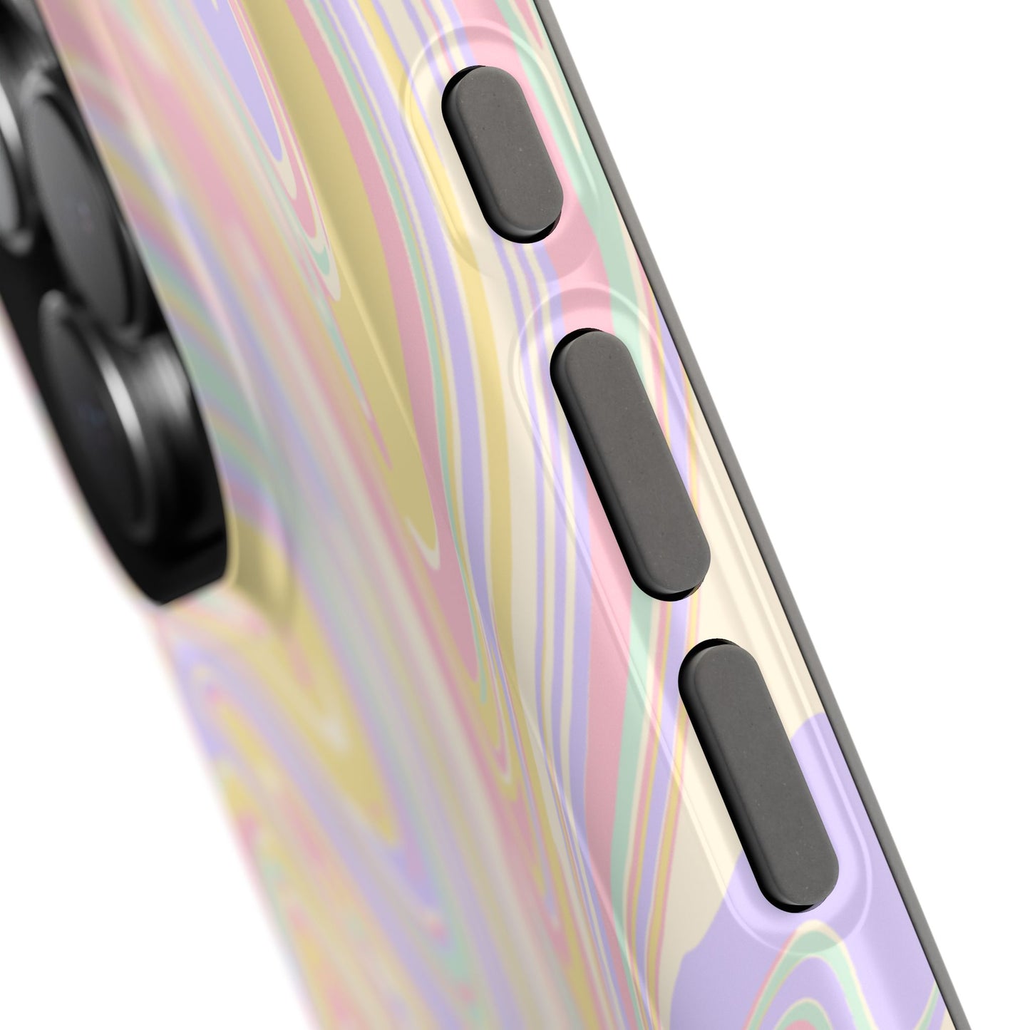 Pastel Swirl Design iPhone Phone Case, MagSafe Magnetic Tough Cases,  Phone Accessories, Unique Gifts, Protective Phone Covers, Floral Design