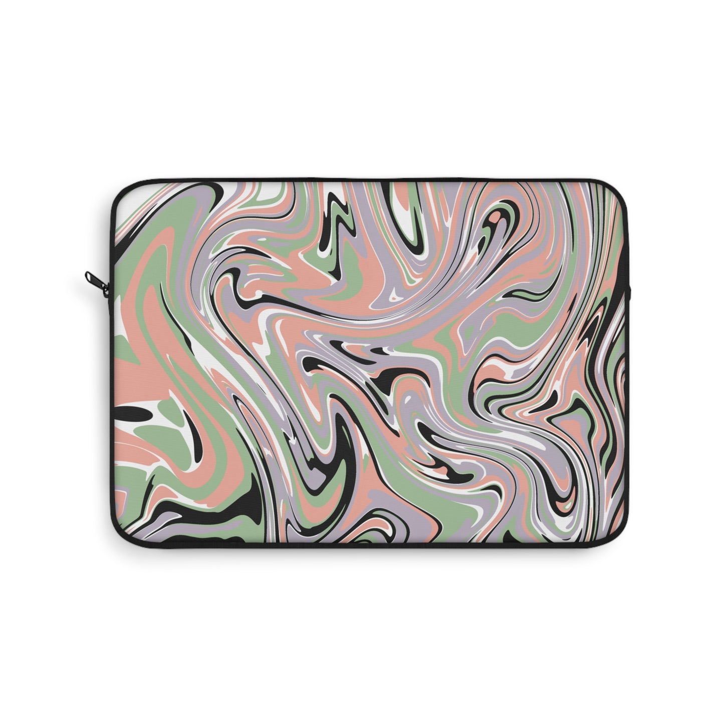 Swirl Pattern Laptop Sleeve, Protective Computer Cover, Tech Accessories, Geometric Design Padded Case, Tablet Bag, Gift for Student