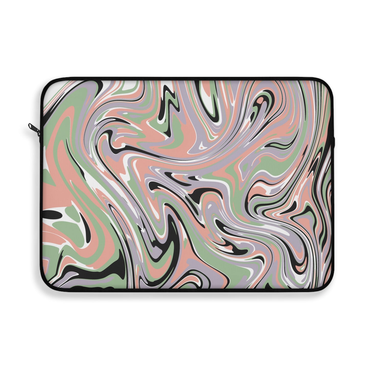 Swirl Pattern Laptop Sleeve, Protective Computer Cover, Tech Accessories, Geometric Design Padded Case, Tablet Bag, Gift for Student