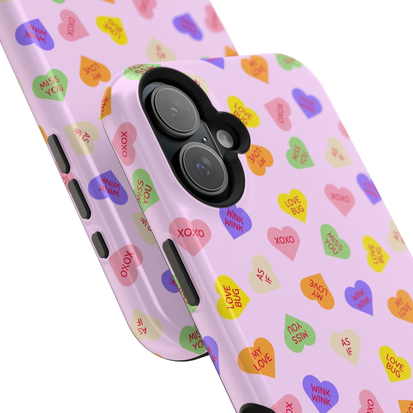 Sweet Candy Hearts, MagSafe Magnetic Tough Cases, iPhone 16 pro max case, Phone Accessories, Valentine's Day, Protective Phone Covers
