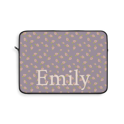 Candy Purple Coquette Pink Rosettes Laptop Sleeve, Protective Computer Cover, Tech Accessories, Tablet Bag, Padded Case