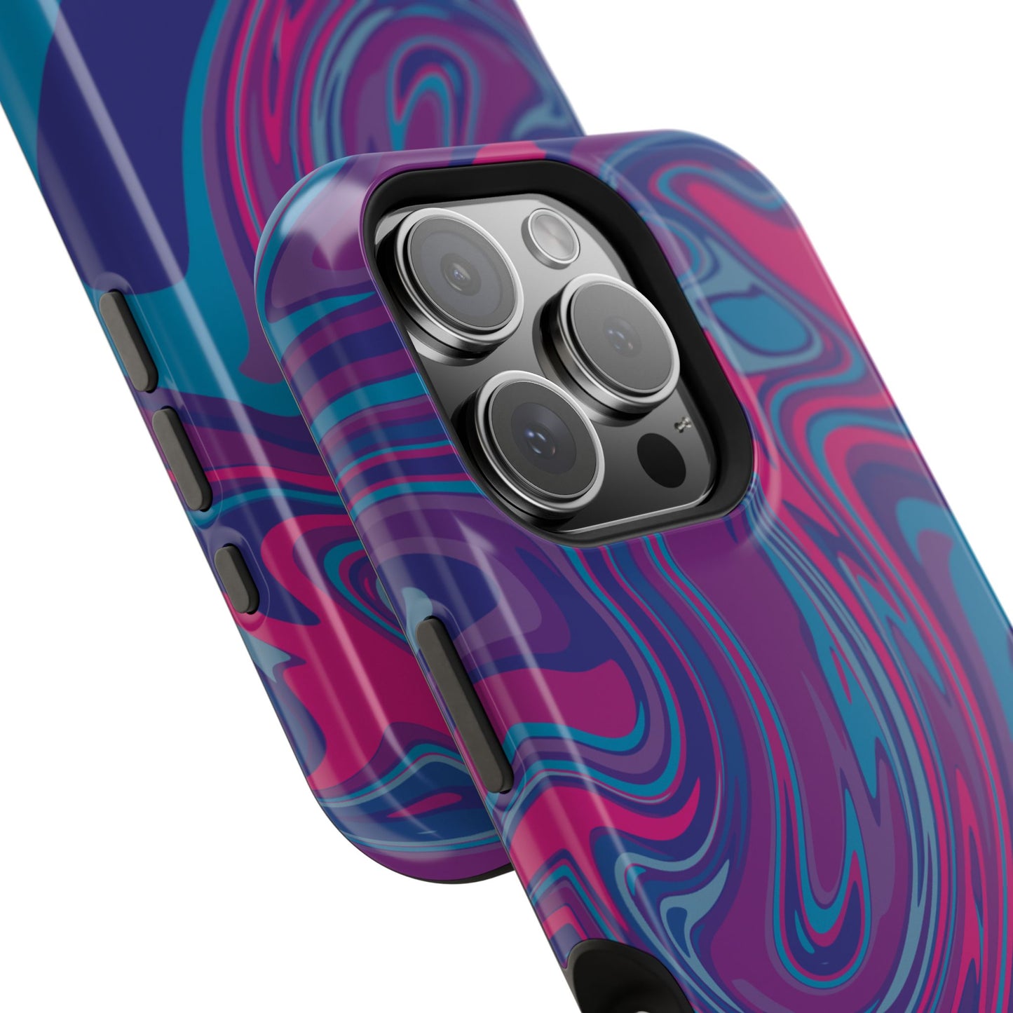 Blueberry Swirl, MagSafe Magnetic Tough Cases, iPhone 16 pro max case, Phone Accessories, Unique Gifts, Protective Phone Covers