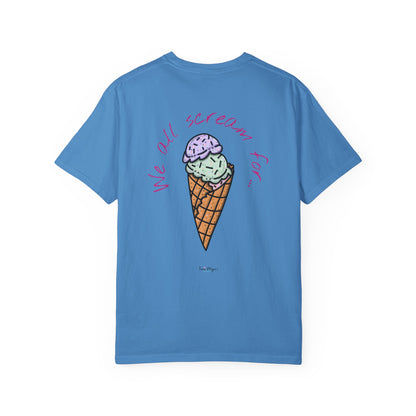 Ice Cream Lover Unisex Tee, Graphic T-shirt, Dessert Tshirt Gift, Summer Shirt, Foodie Top