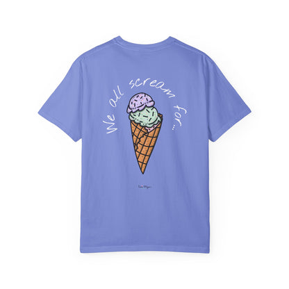 Ice Cream Lover Unisex Tee, Graphic T-shirt, Dessert Tshirt Gift, Summer Shirt, Foodie Top