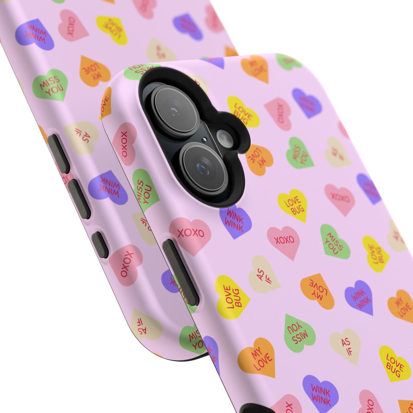 Sweet Candy Hearts, MagSafe Magnetic Tough Cases, iPhone 16 pro max case, Phone Accessories, Valentine's Day, Protective Phone Covers