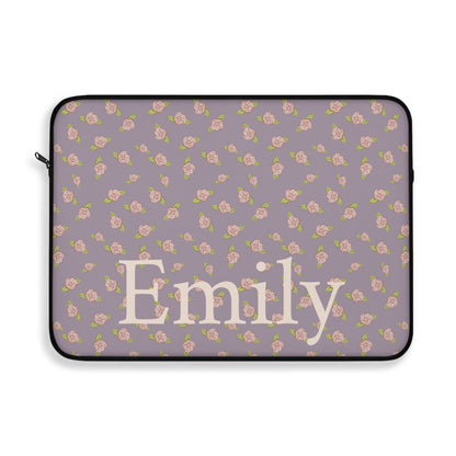 Candy Purple Coquette Pink Rosettes Laptop Sleeve, Protective Computer Cover, Tech Accessories, Tablet Bag, Padded Case