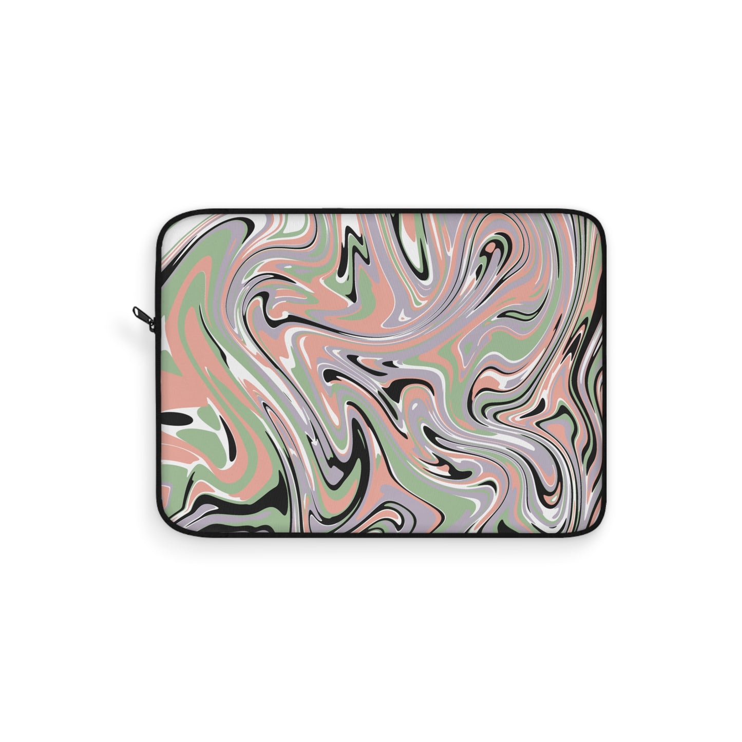 Swirl Pattern Laptop Sleeve, Protective Computer Cover, Tech Accessories, Geometric Design Padded Case, Tablet Bag, Gift for Student