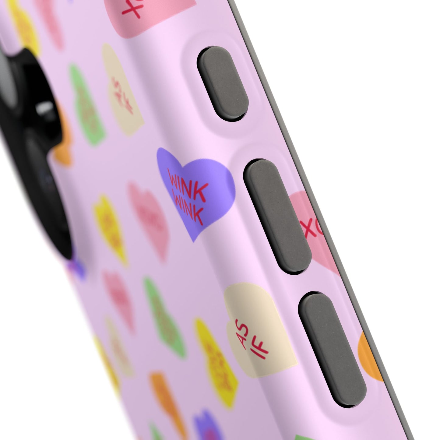 Sweet Candy Hearts, MagSafe Magnetic Tough Cases, iPhone 16 pro max case, Phone Accessories, Valentine's Day, Protective Phone Covers