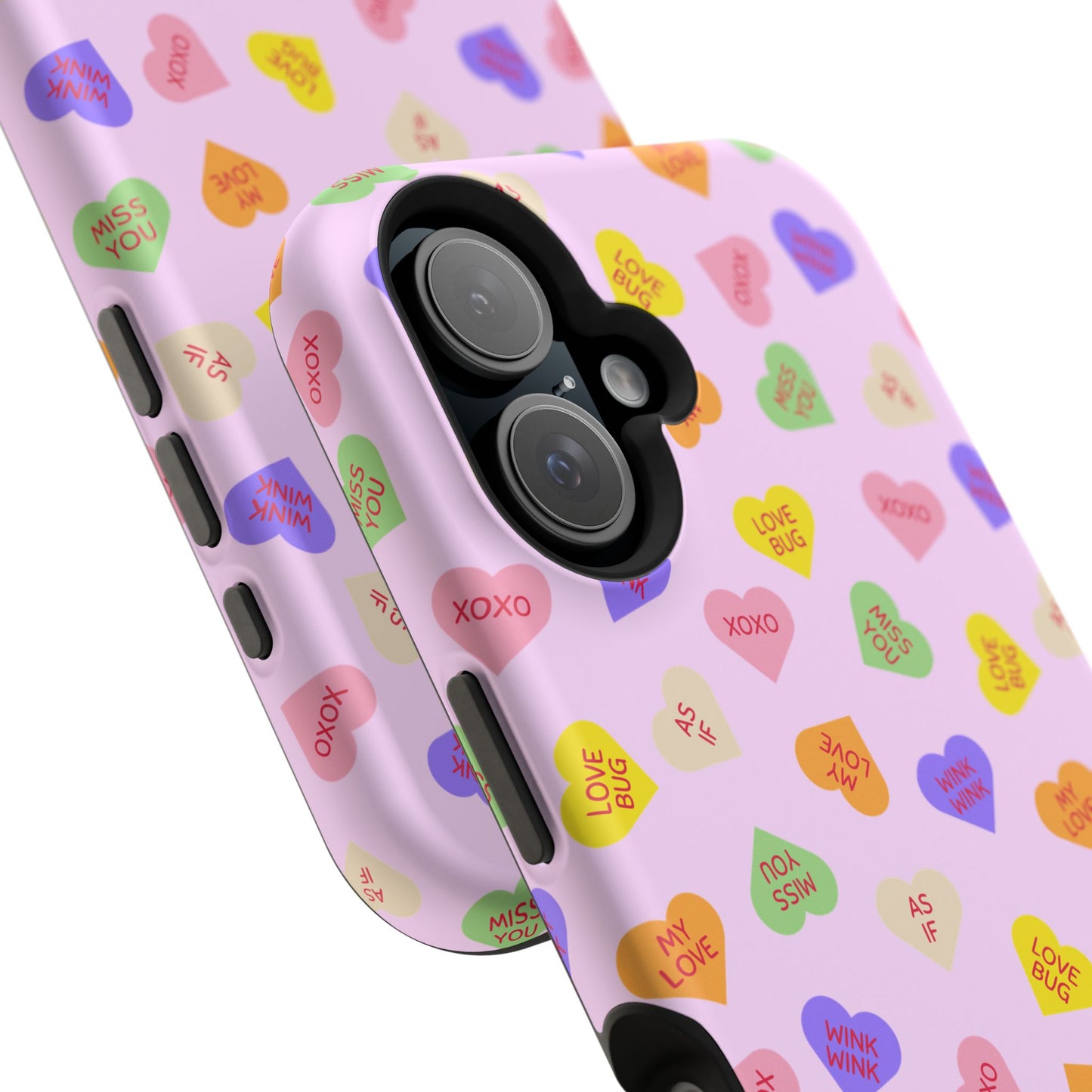 Sweet Candy Hearts, MagSafe Magnetic Tough Cases, iPhone 16 pro max case, Phone Accessories, Valentine's Day, Protective Phone Covers