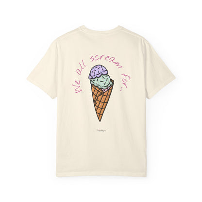 Ice Cream Lover Unisex Tee, Graphic T-shirt, Dessert Tshirt Gift, Summer Shirt, Foodie Top