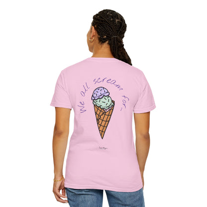 Ice Cream Lover Unisex Tee, Graphic T-shirt, Dessert Tshirt Gift, Summer Shirt, Foodie Top