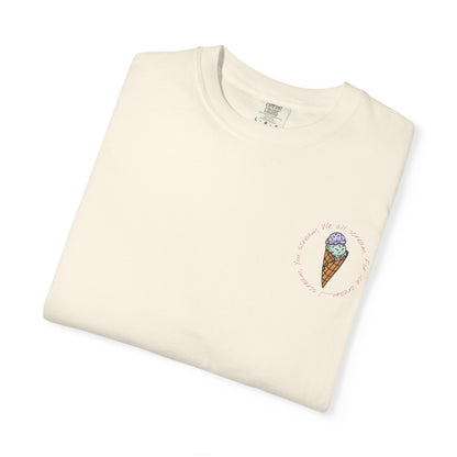 Ice Cream Lover Unisex Tee, Graphic T-shirt, Dessert Tshirt Gift, Summer Shirt, Foodie Top