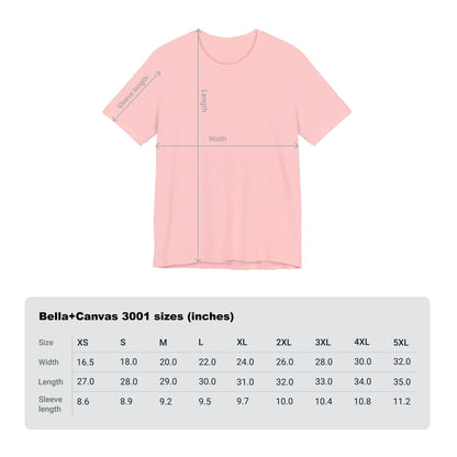 Pink Ruffle Bow Polka Dot Design T-Shirt, Shirt, Top, Tee - Unisex Jersey Short Sleeve Shirt for All Ages and Genders